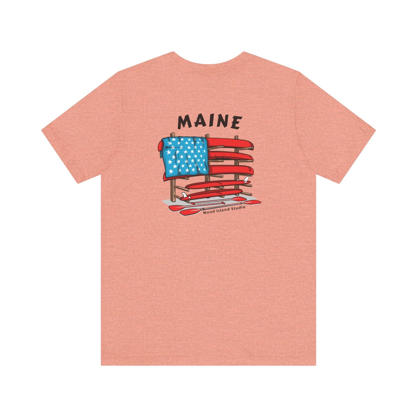 Maine Graphic Unisex Tee - Celebrate Patriotism with Style