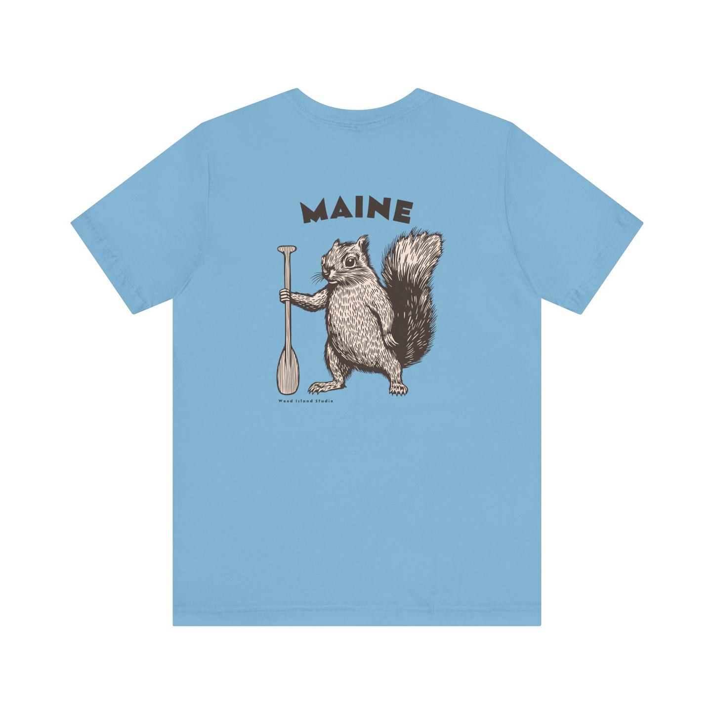 Maine Oar Squirrel Graphic Unisex Tee