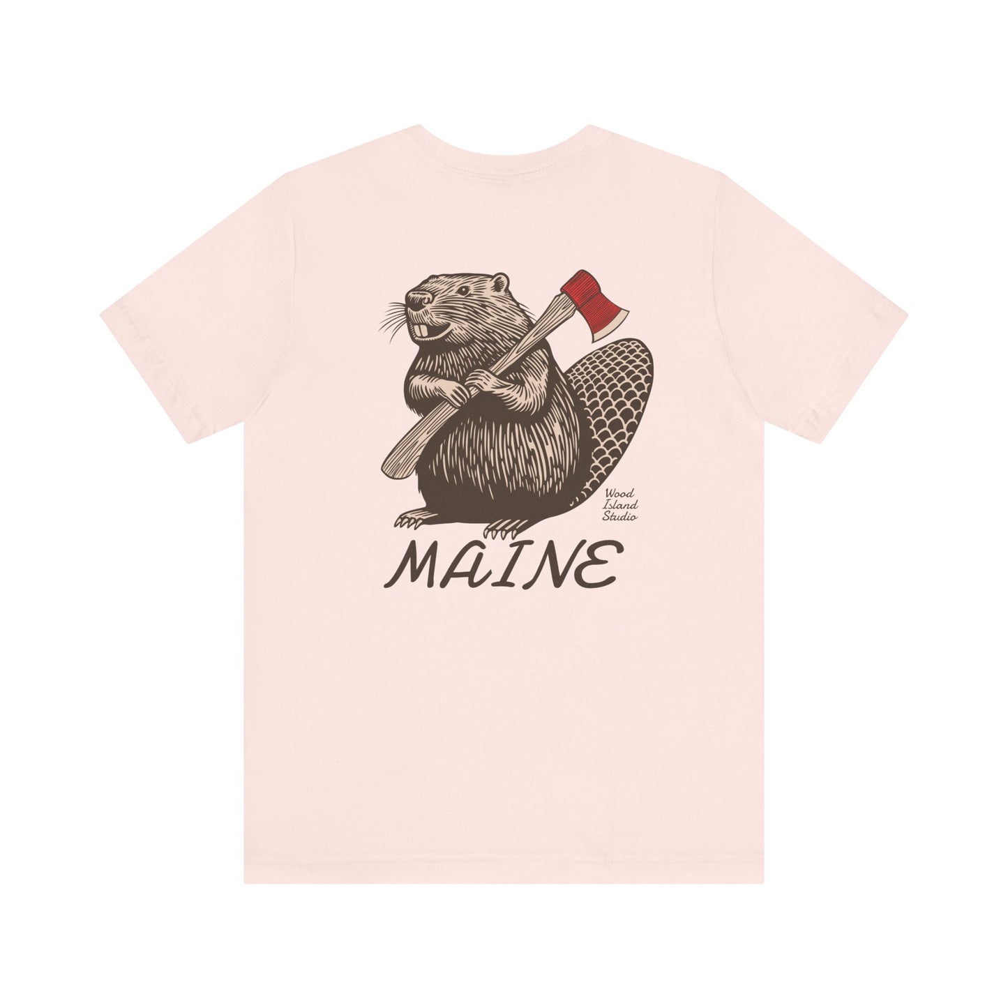 Beaver Axe Maine Graphic Unisex Tee