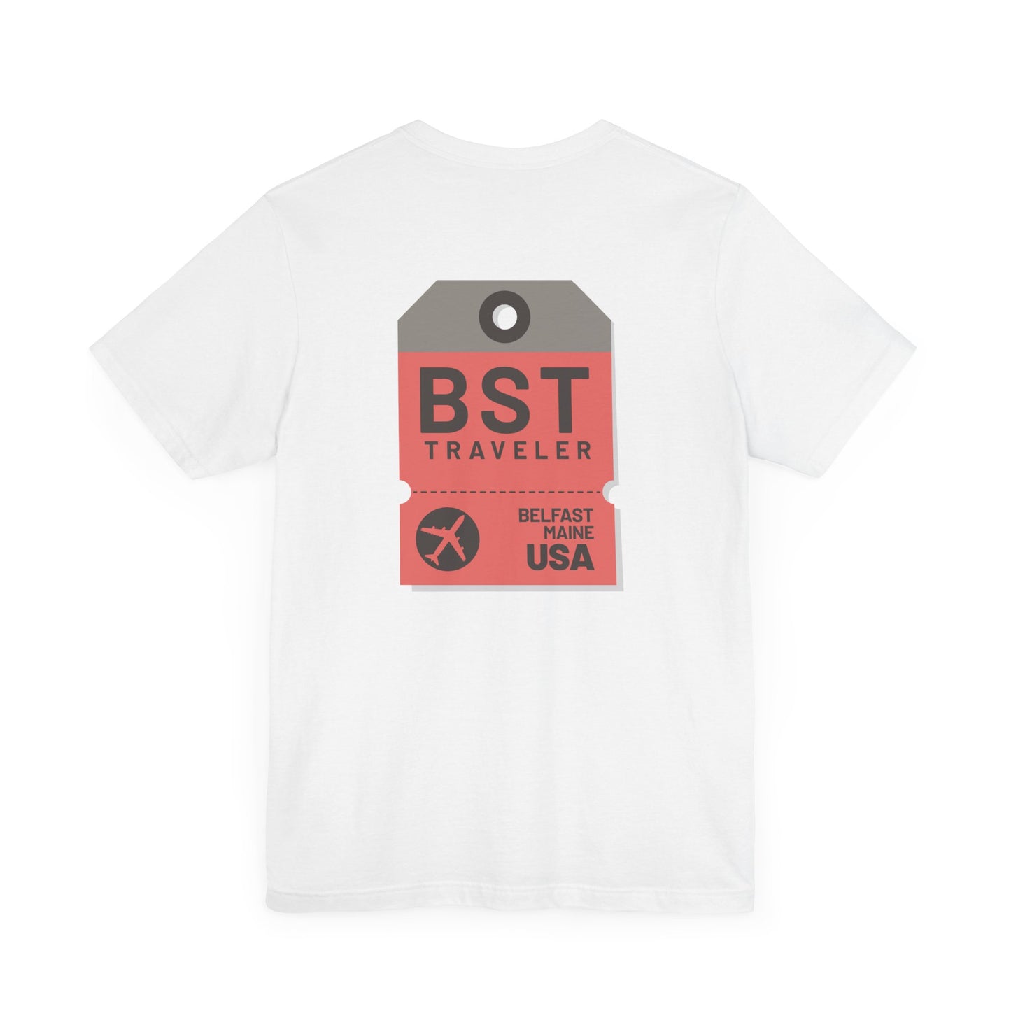 Belfast Maine Luggage Tag Graphic Tee BST