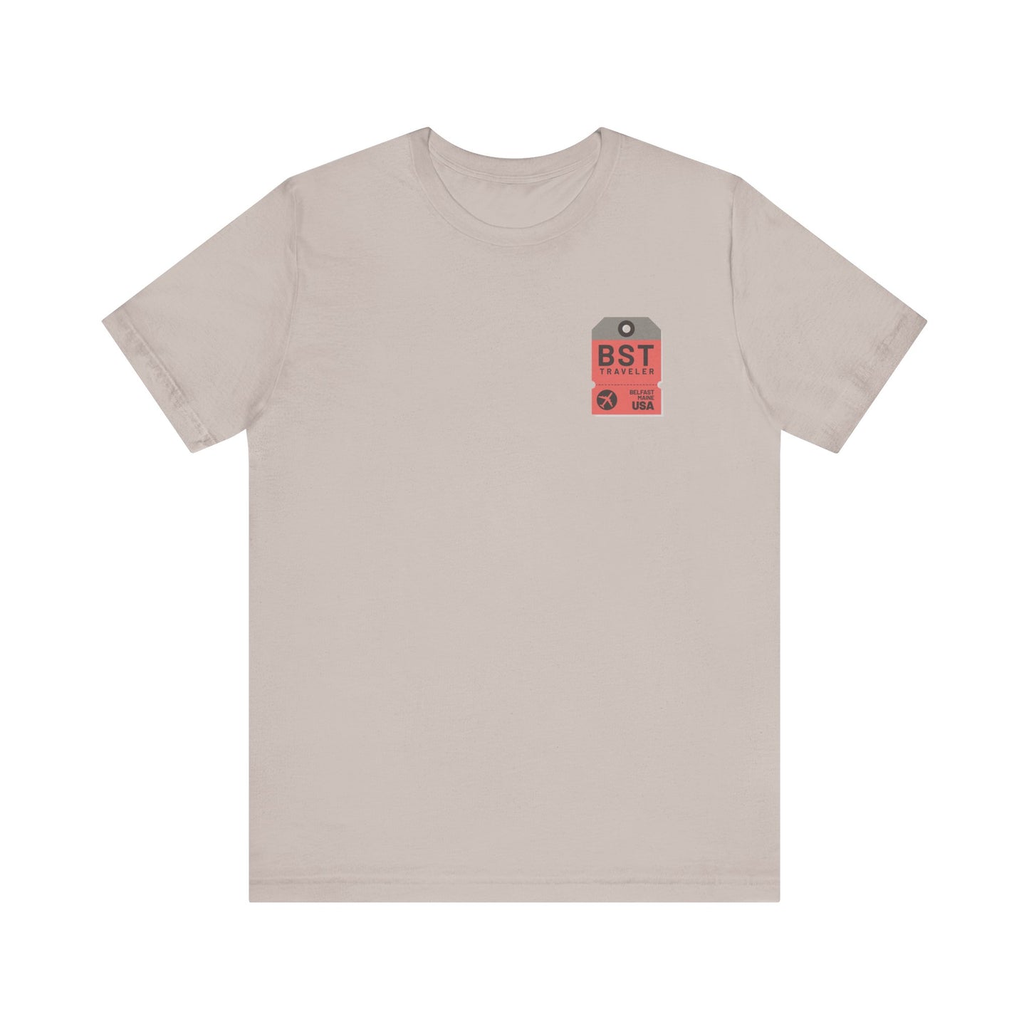 Belfast Maine Luggage Tag Graphic Tee BST