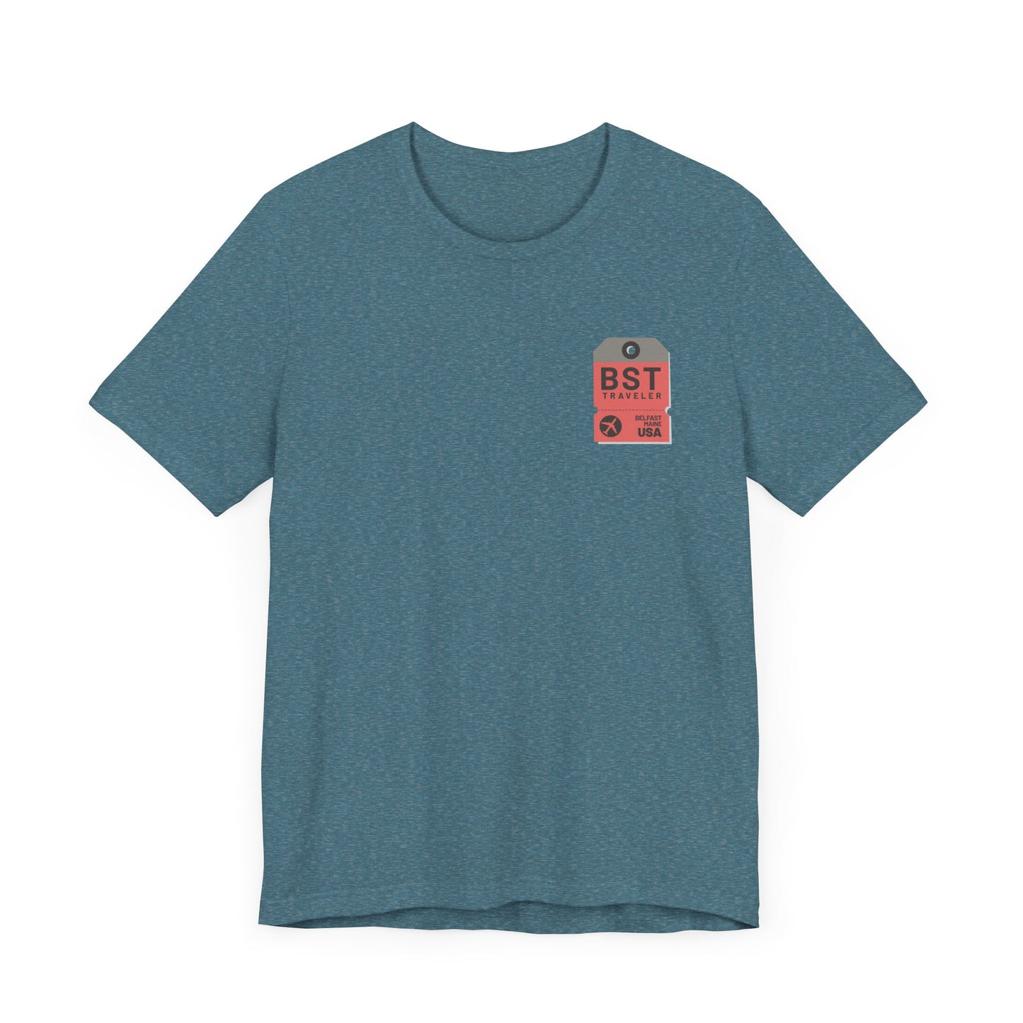 Belfast Maine Luggage Tag Graphic Tee BST
