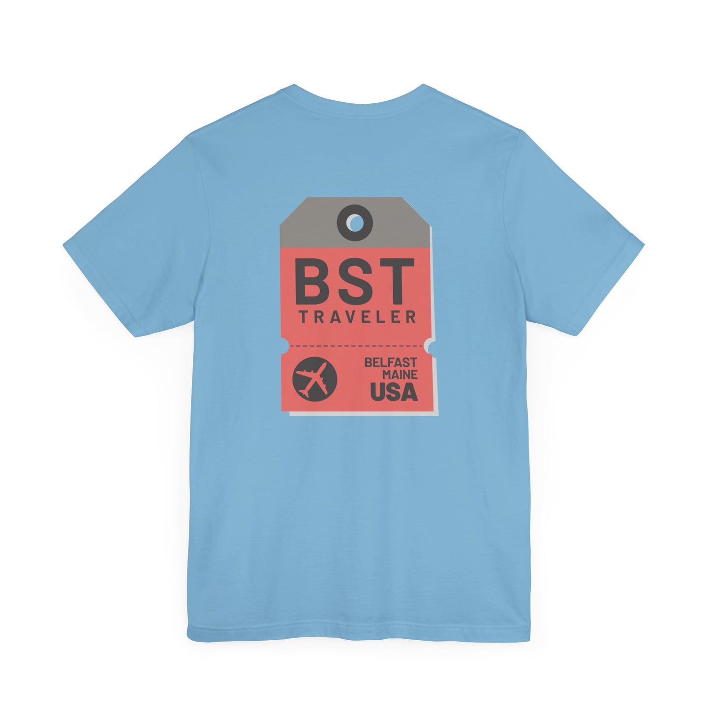 Belfast Maine Luggage Tag Graphic Tee BST