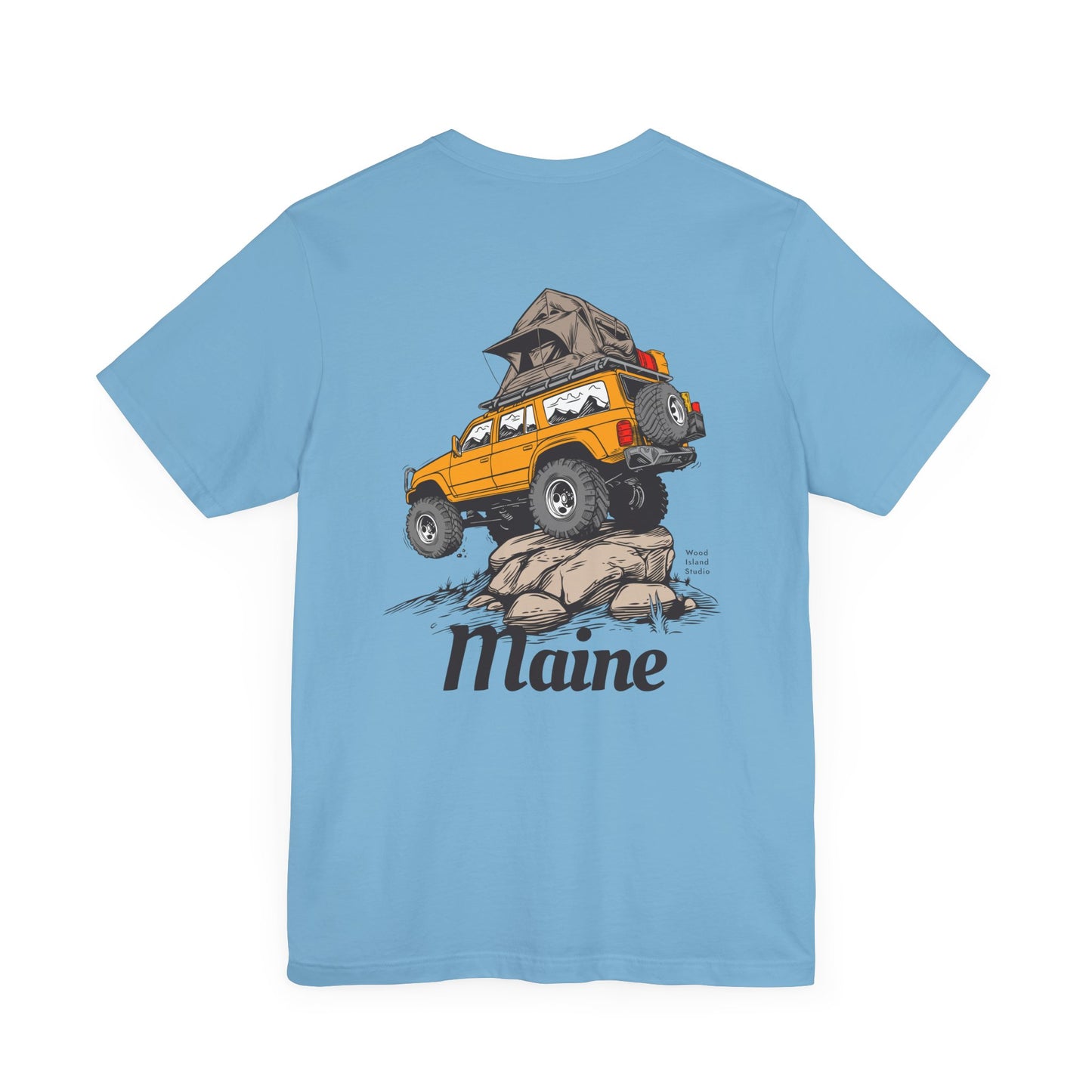Offroad Maine Camping Graphic Unisex Tee