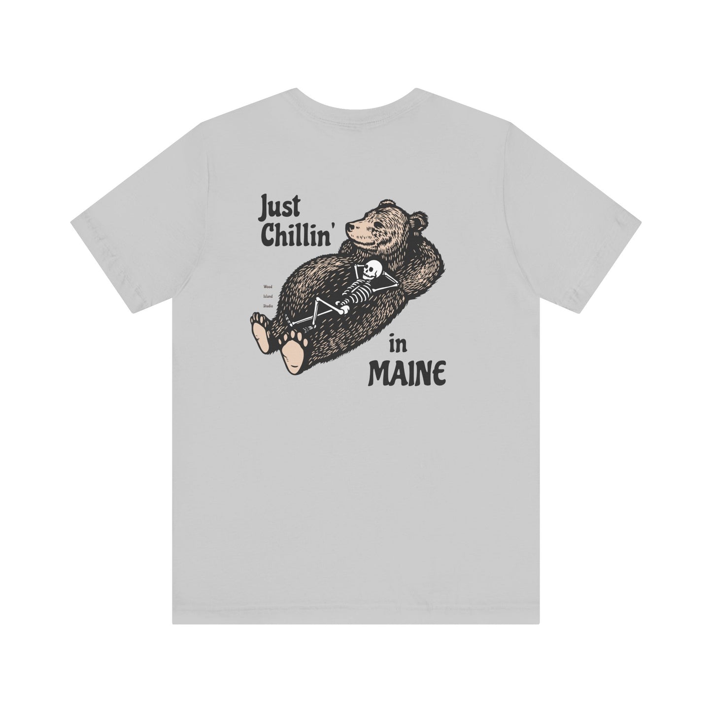 Hibernating Bear in Maine Graphic Unisex Tee