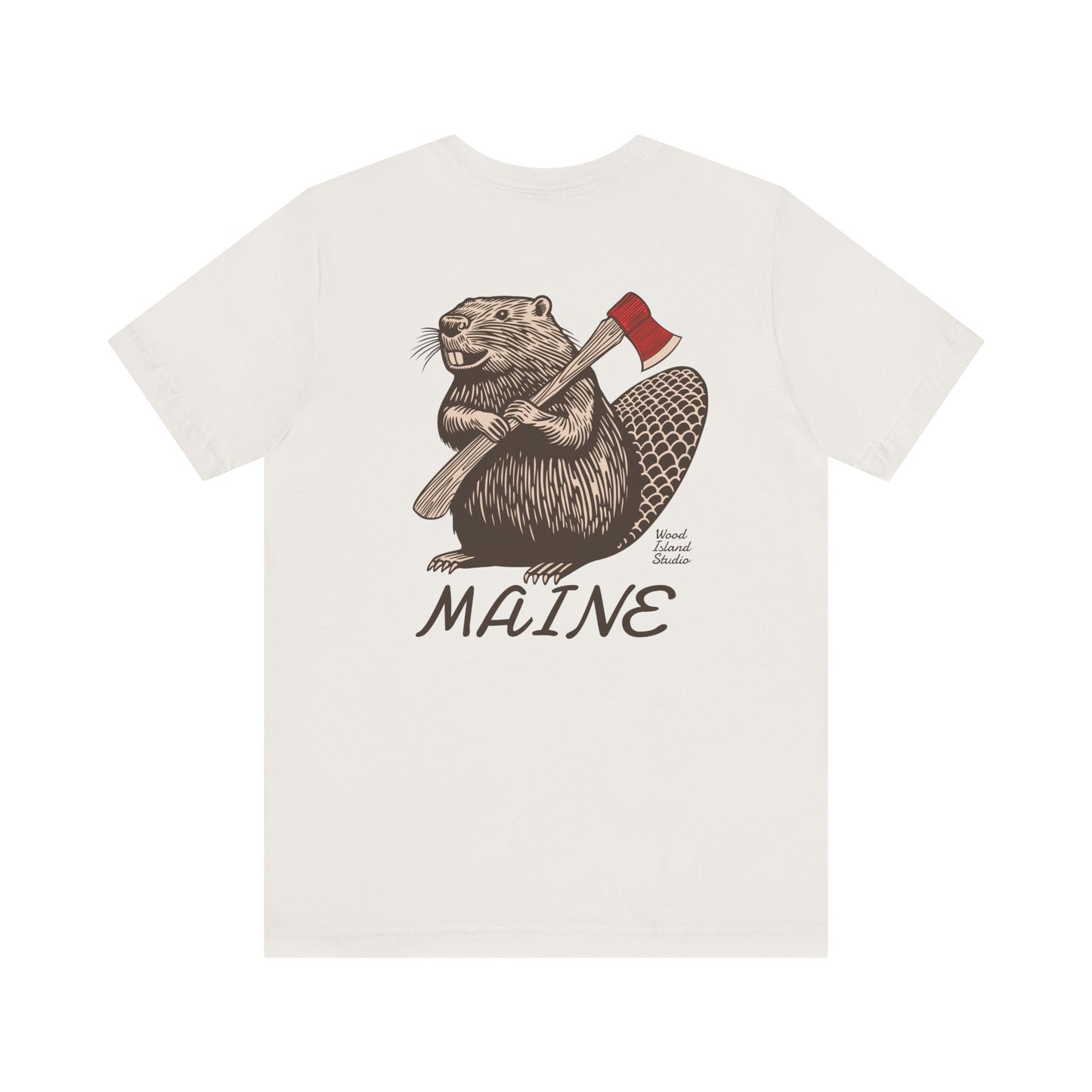 Beaver Axe Maine Graphic Unisex Tee