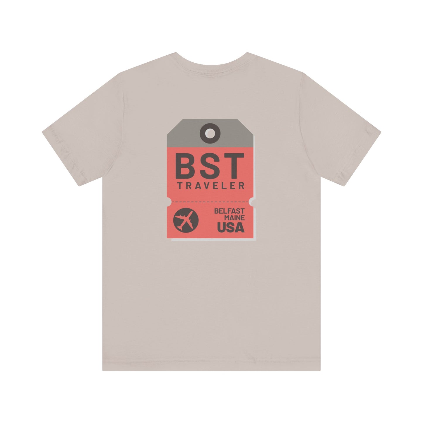 Belfast Maine Luggage Tag Graphic Tee BST