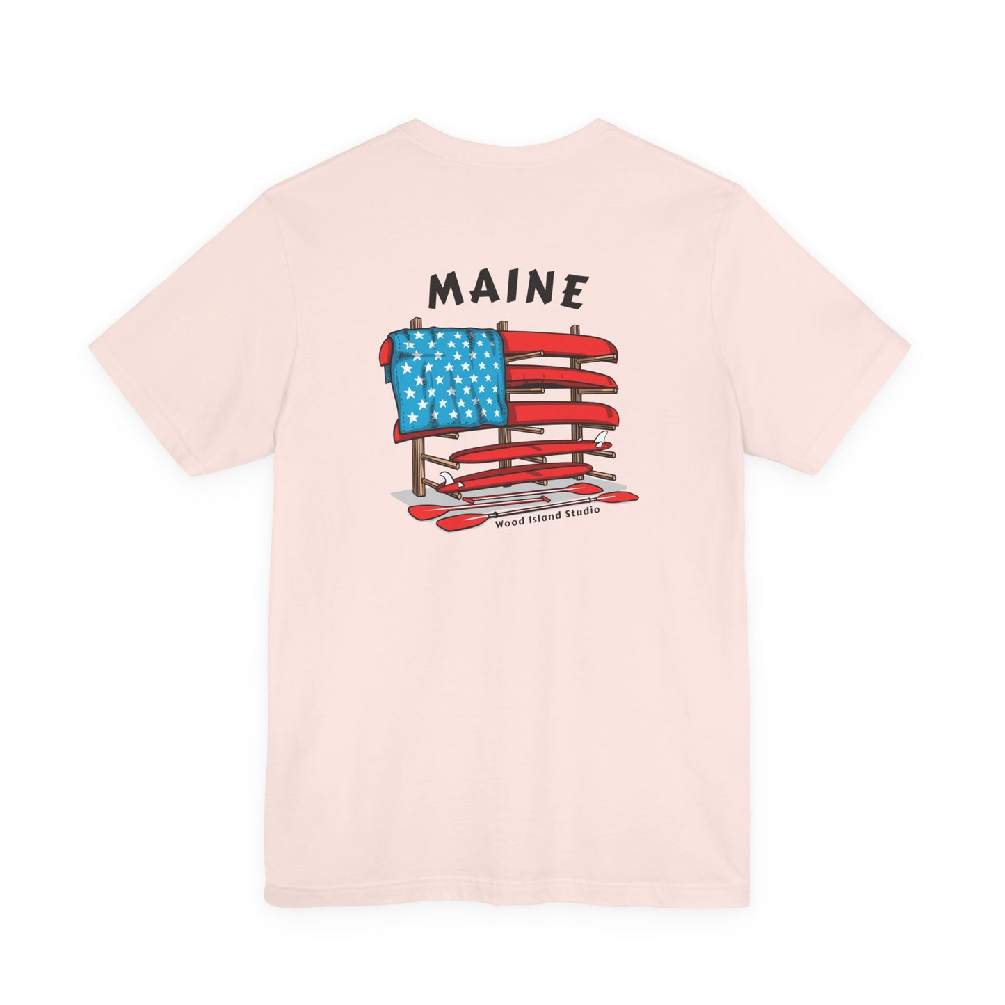 Maine Graphic Unisex Tee - Celebrate Patriotism with Style