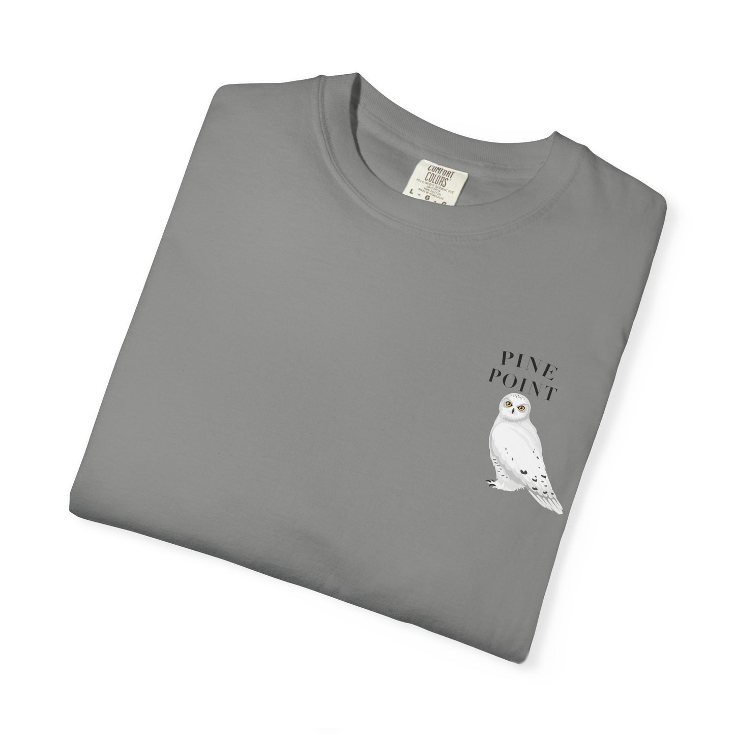 Pine Point Snowy Owl Tee – Comfort Colors 1717