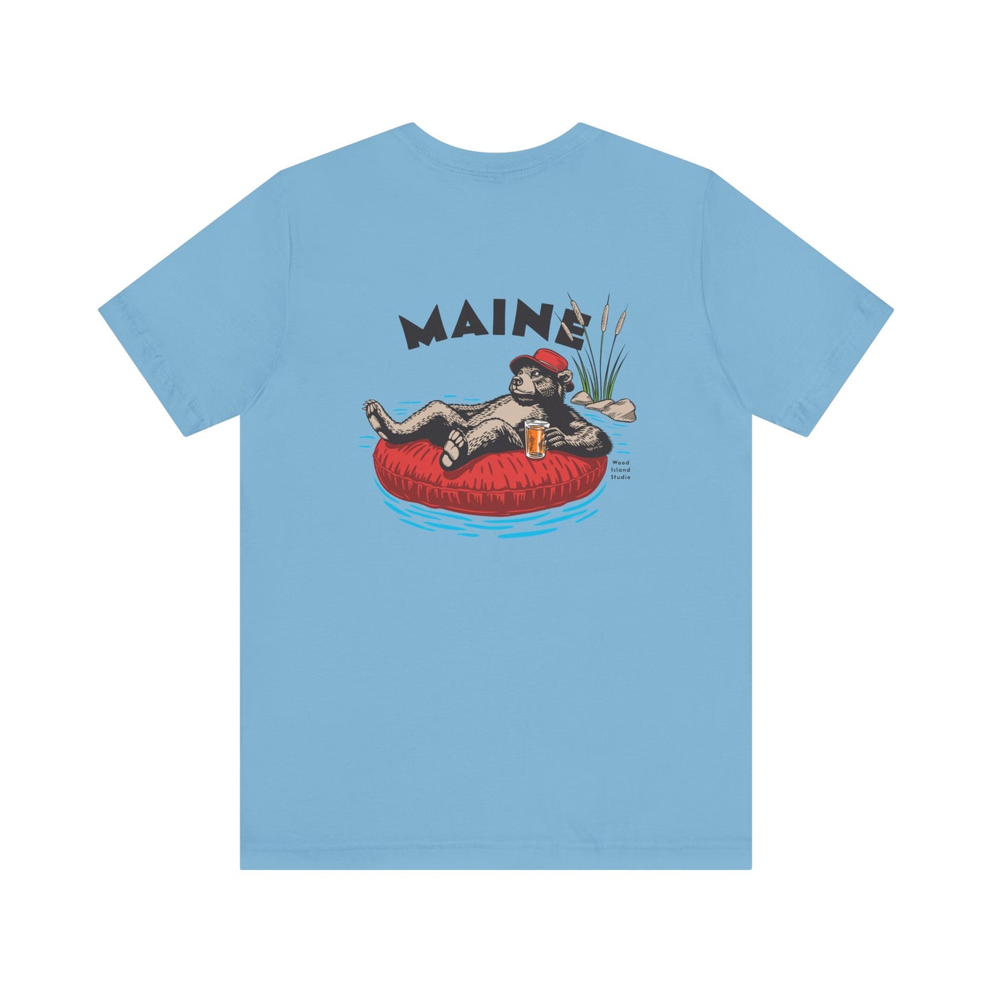 Maine Rafting Bear Graphic Tee