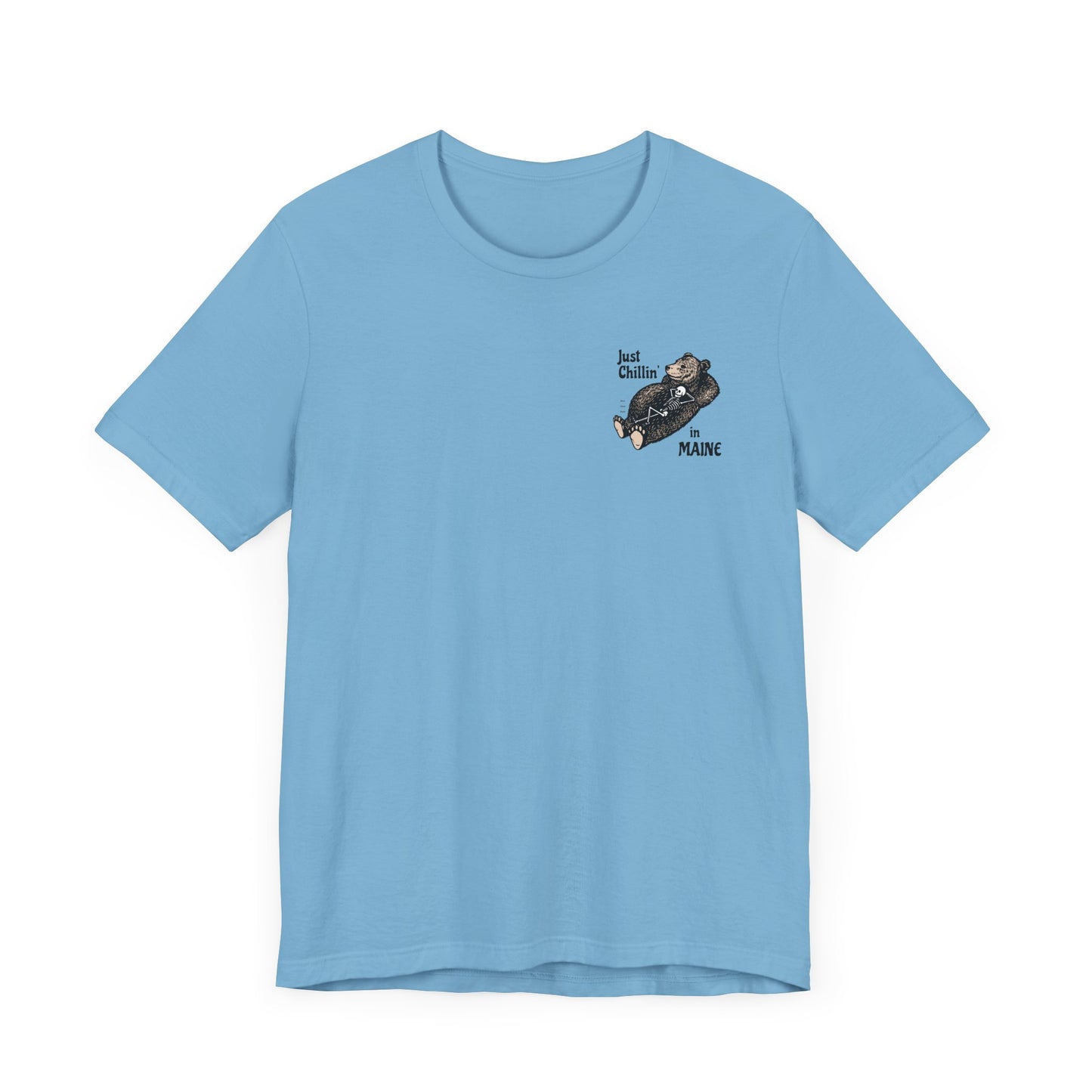 Hibernating Bear in Maine Graphic Unisex Tee
