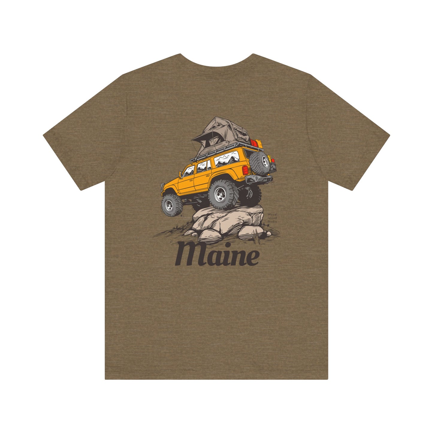Offroad Maine Camping Graphic Unisex Tee
