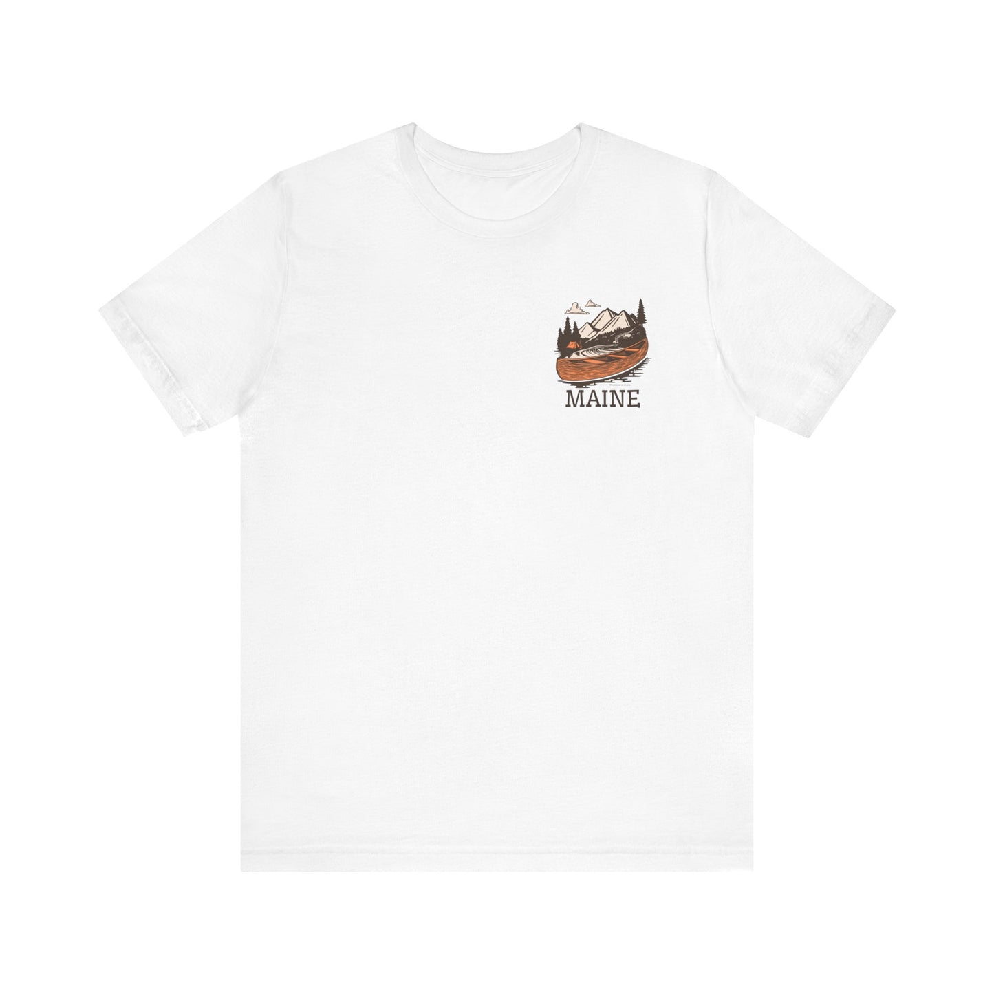 Canoeing in Maine Graphic Unisex Tee