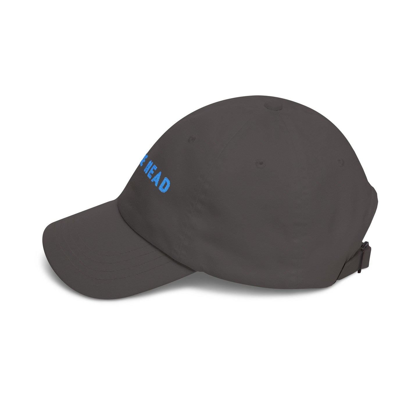 Spruce Head Embroidered Dad Cap with Blue Letters – Minimal Coastal Baseball Hat