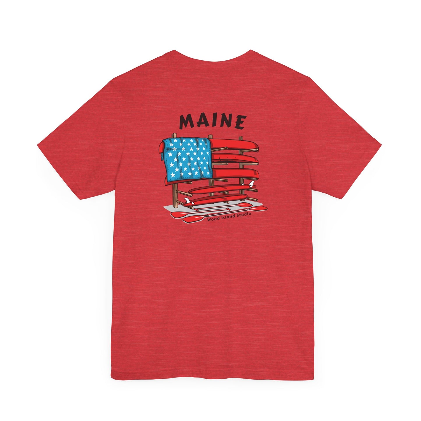 Maine Graphic Unisex Tee - Celebrate Patriotism with Style