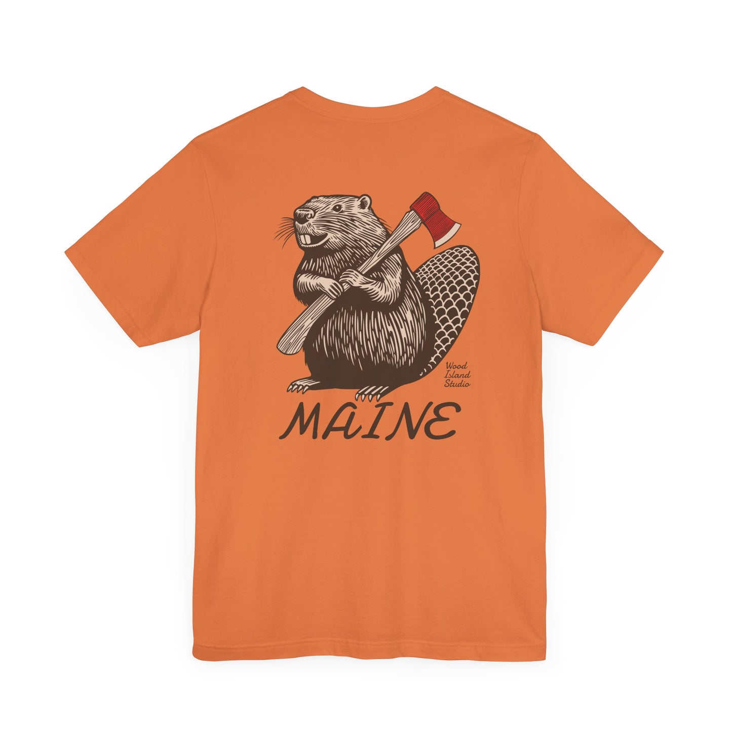 Beaver Axe Maine Graphic Unisex Tee