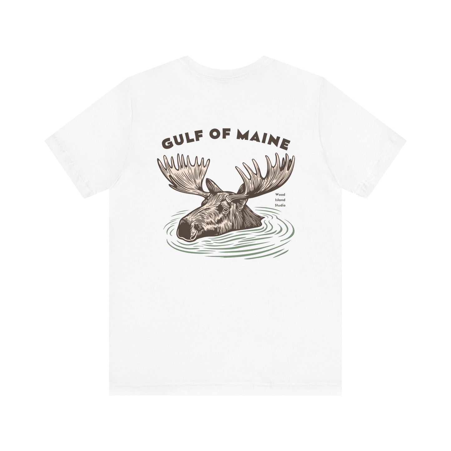 Gulf of Maine Moose Graphic Tee - Unisex Short Sleeve T-Shirt