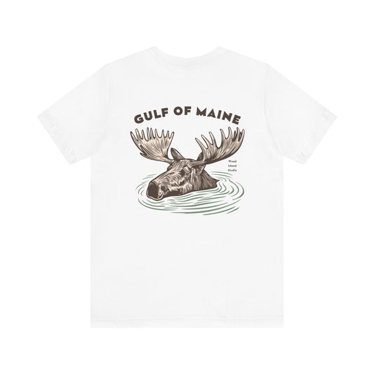 Gulf of Maine Moose Graphic Tee - Unisex Short Sleeve T-Shirt