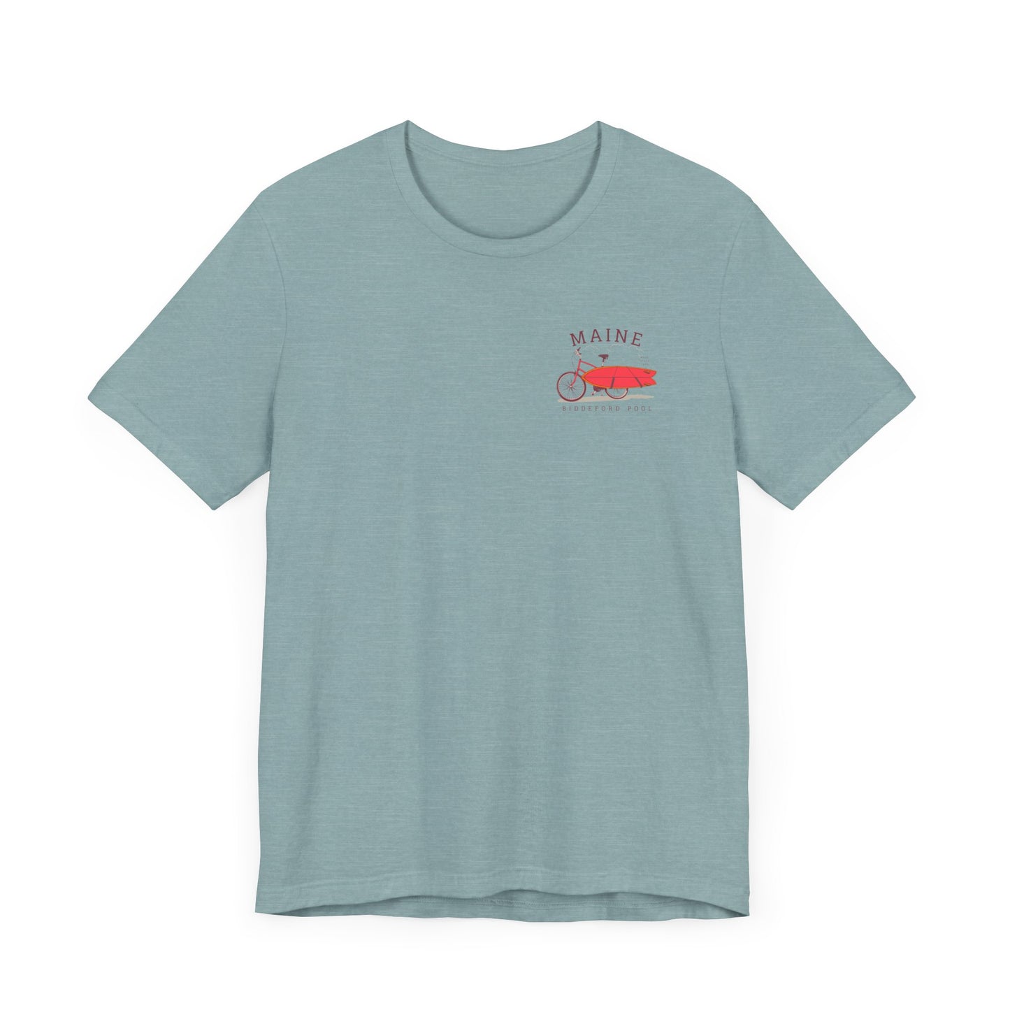 Biddeford Pool Maine Vintage Bike Surf Tee - Unisex Jersey Short Sleeve T-Shirt