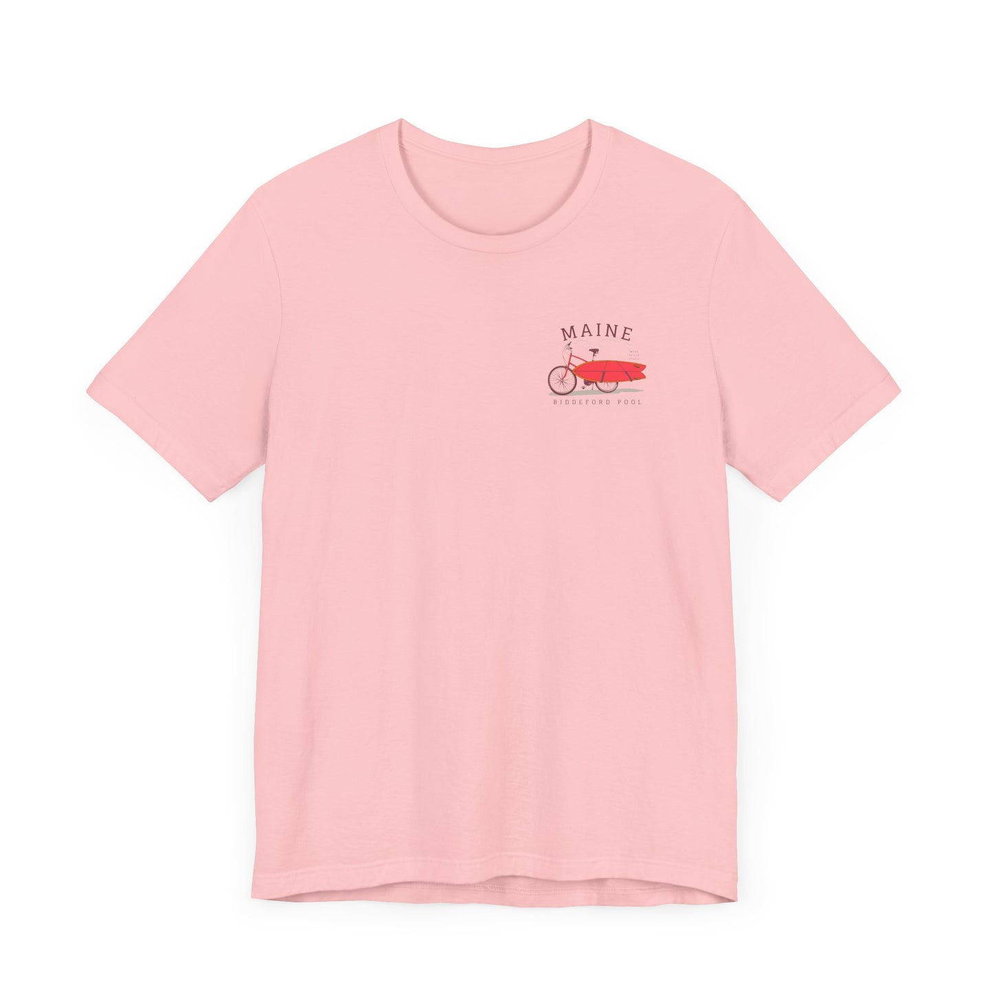 Biddeford Pool Maine Vintage Bike Surf Tee - Unisex Jersey Short Sleeve T-Shirt