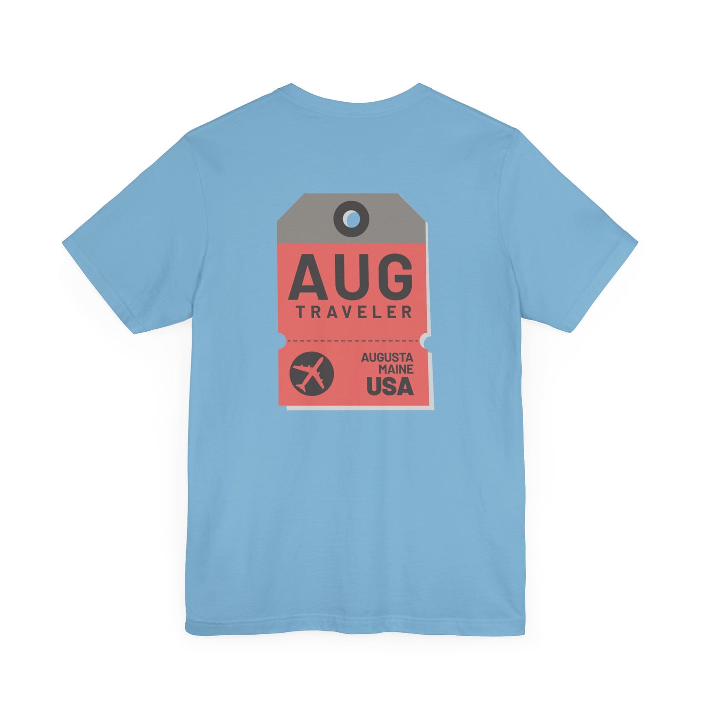 Augusta Maine Luggage Tag Graphic Tee AUG