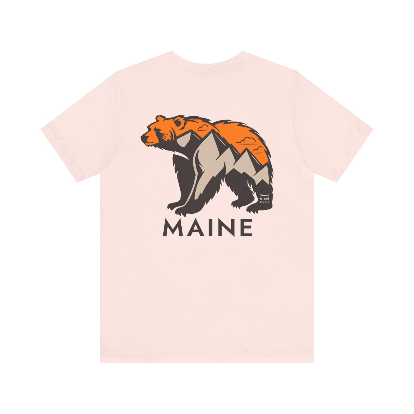 Maine Mountain Bear Graphic Unisex Tee