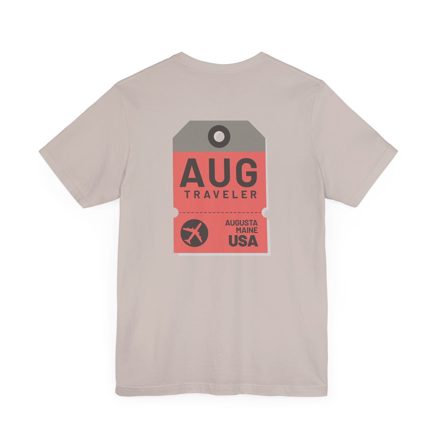 Augusta Maine Luggage Tag Graphic Tee AUG