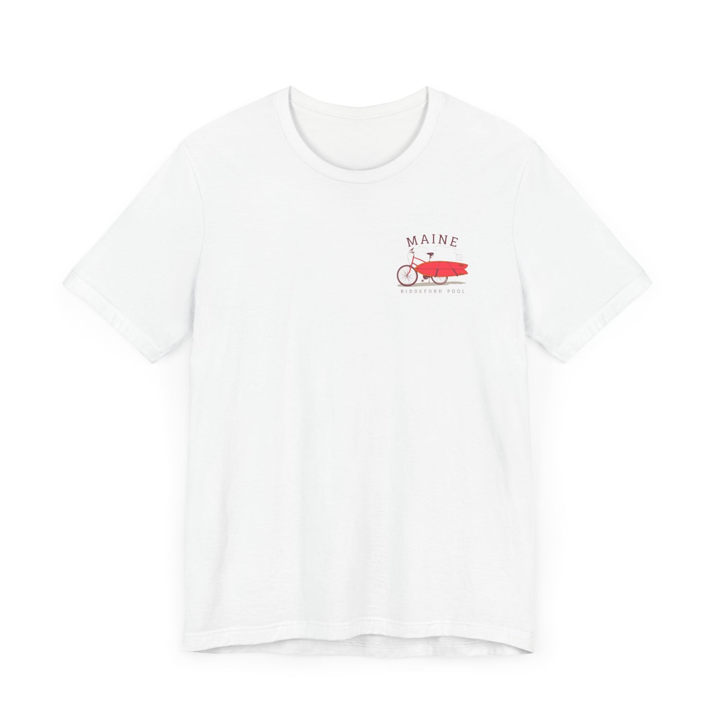 Biddeford Pool Maine Vintage Bike Surf Tee - Unisex Jersey Short Sleeve T-Shirt