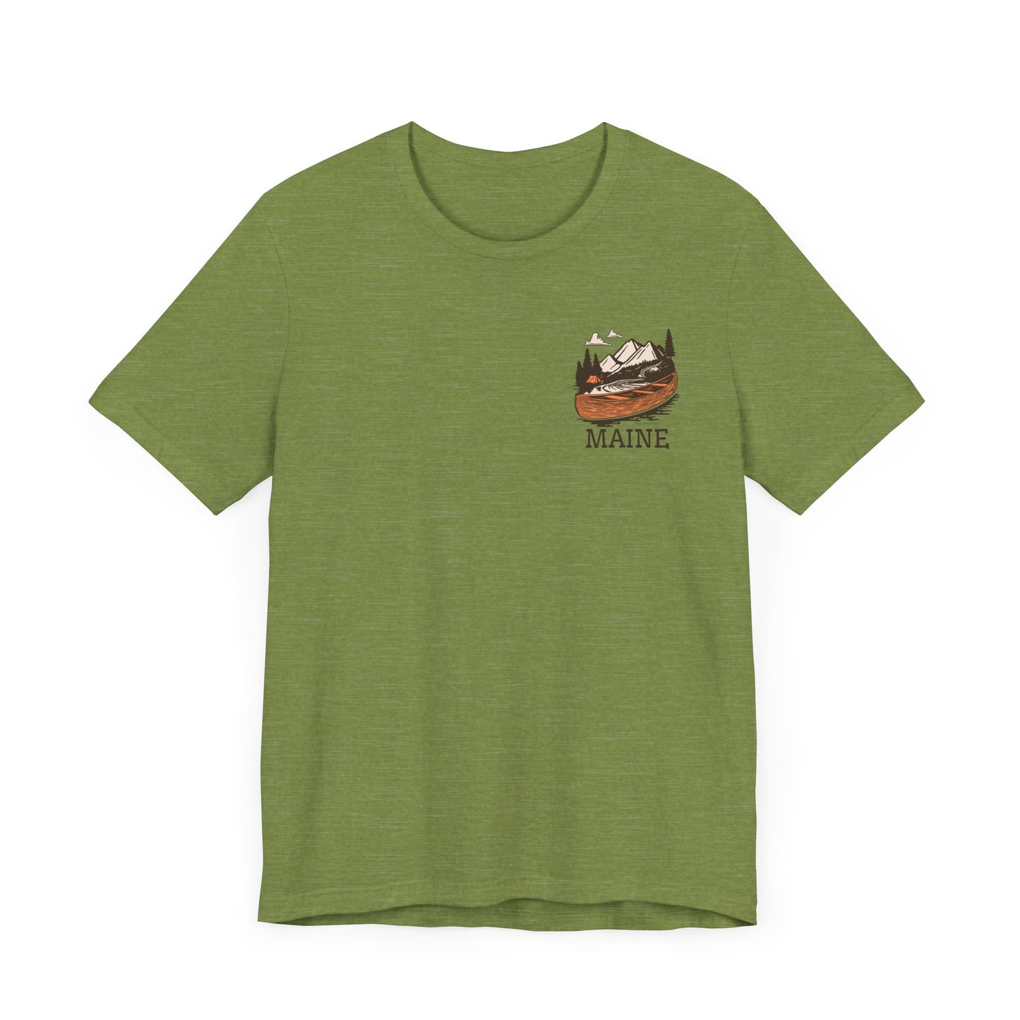 Canoeing in Maine Graphic Unisex Tee