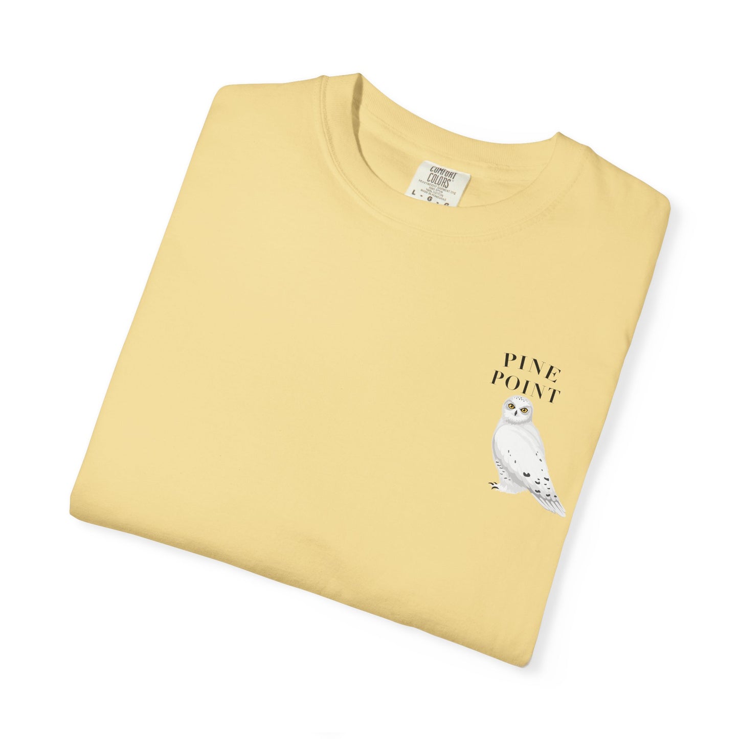 Pine Point Snowy Owl Tee – Comfort Colors 1717