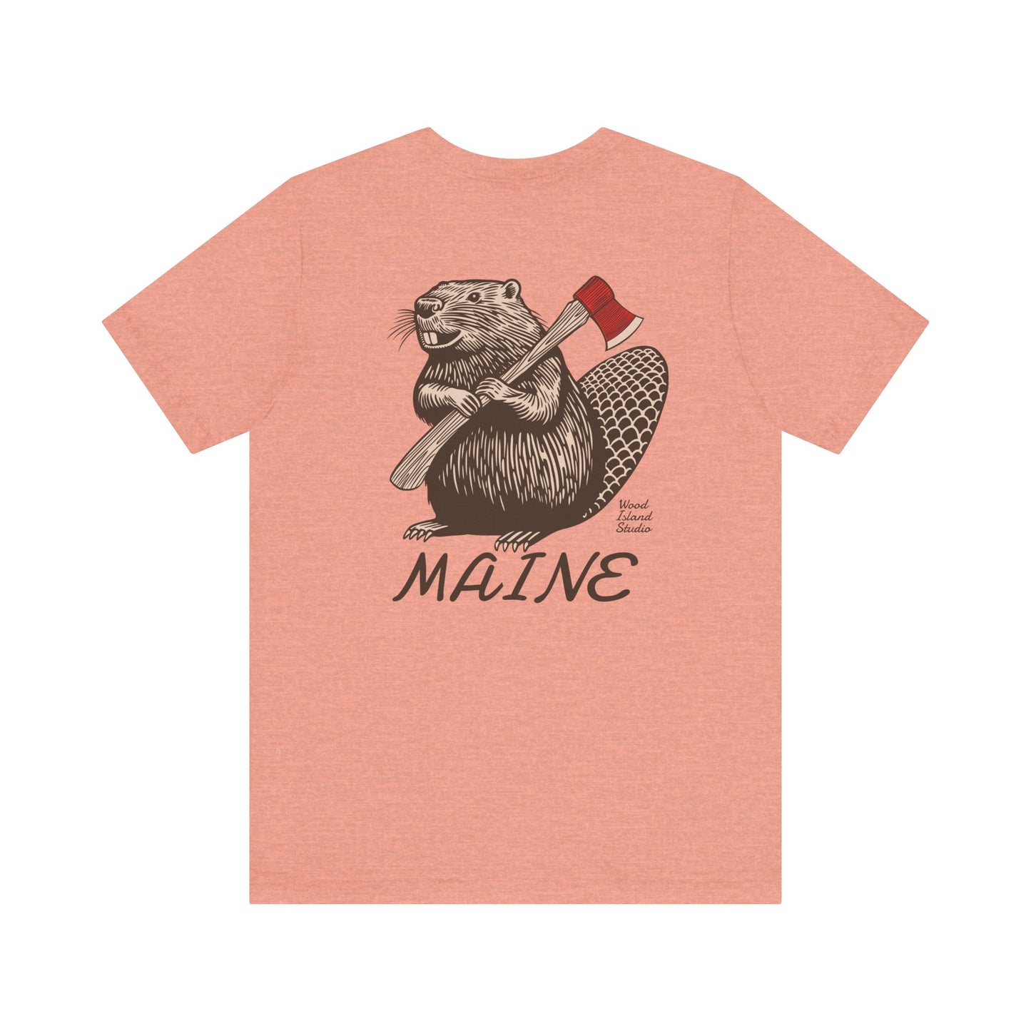 Beaver Axe Maine Graphic Unisex Tee