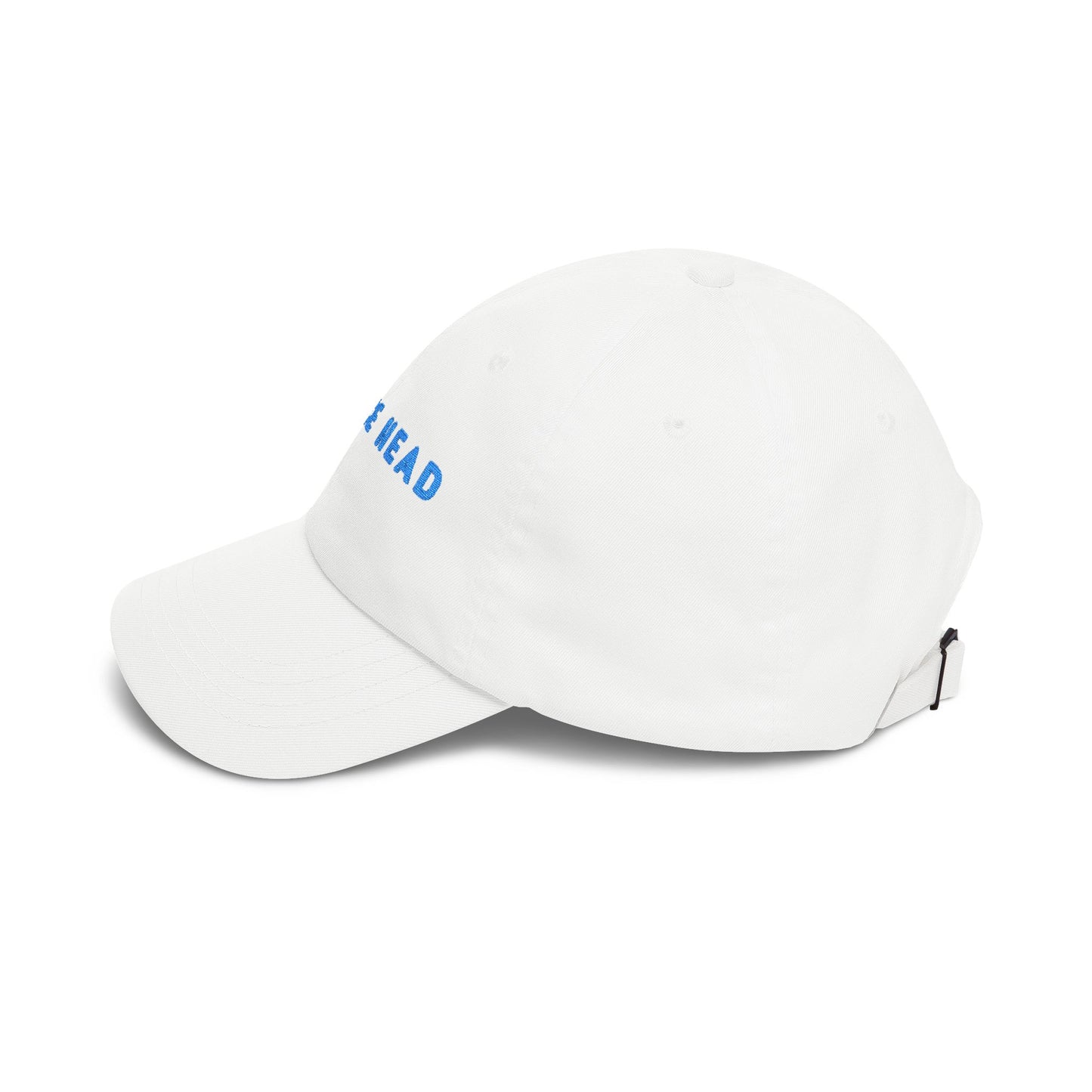 Spruce Head Embroidered Dad Cap with Blue Letters – Minimal Coastal Baseball Hat