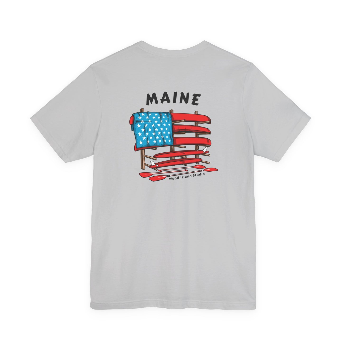 Maine Graphic Unisex Tee - Celebrate Patriotism with Style