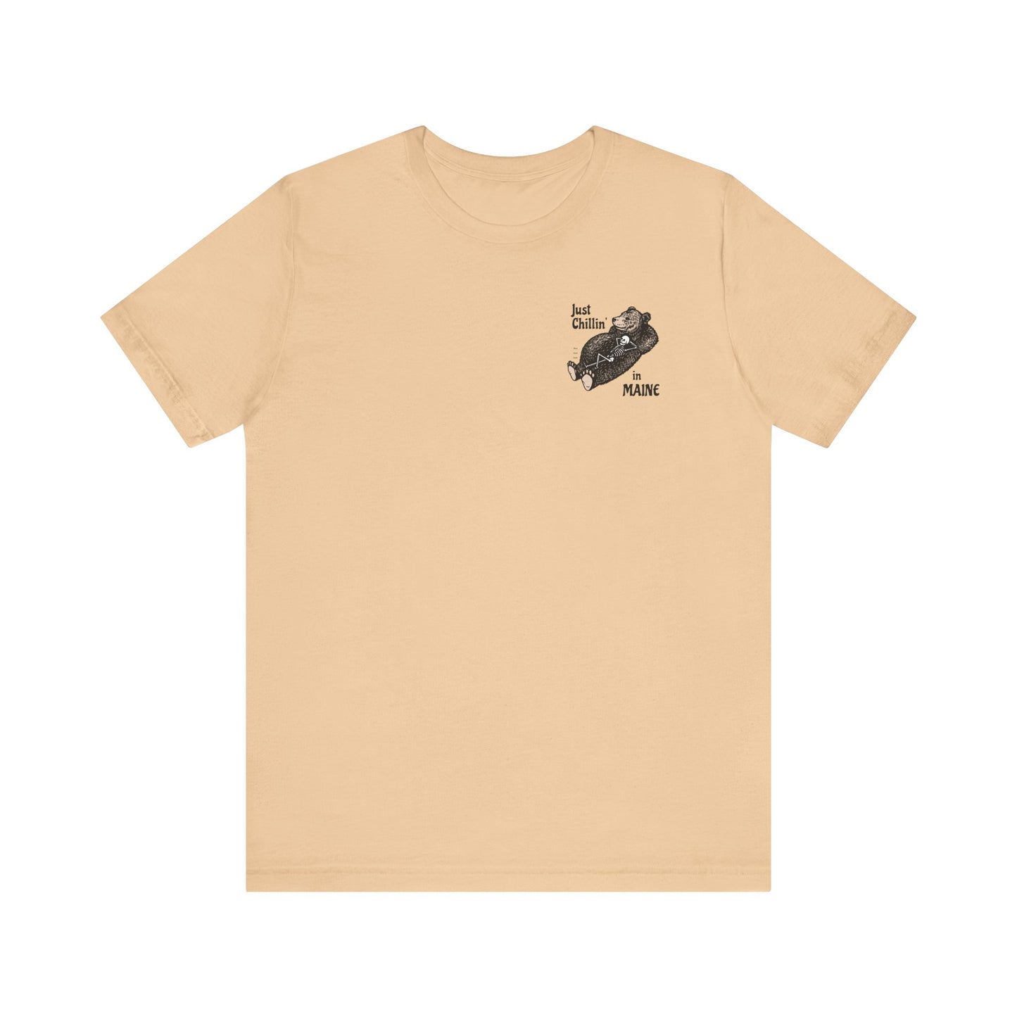 Hibernating Bear in Maine Graphic Unisex Tee