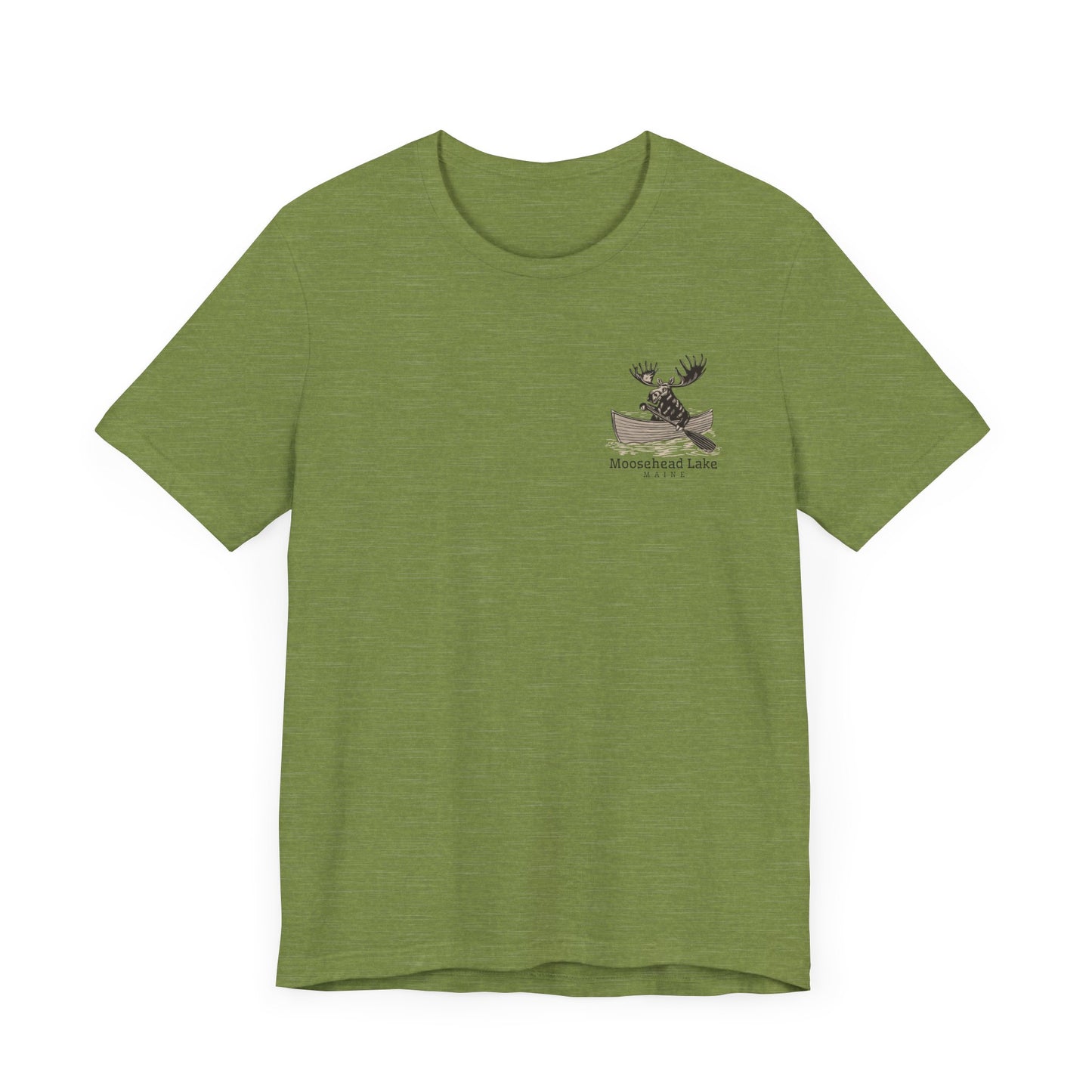 Moosehead Lake Maine Moose Rowing Adventure Tee - Unisex Jersey Short Sleeve T-Shirt