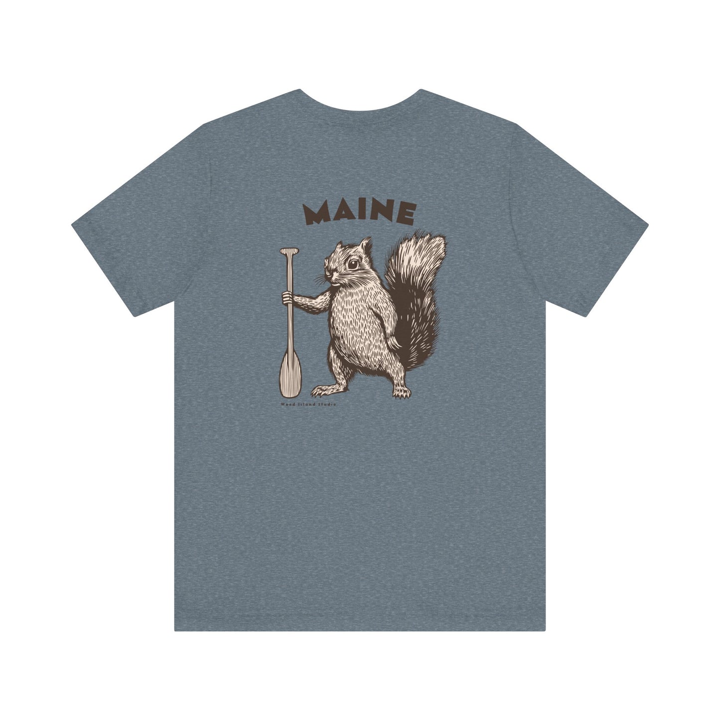 Maine Oar Squirrel Graphic Unisex Tee