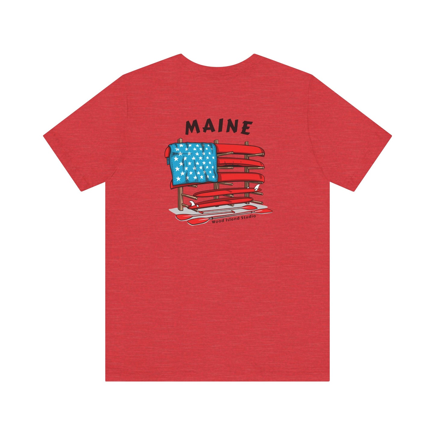Maine Graphic Unisex Tee - Celebrate Patriotism with Style