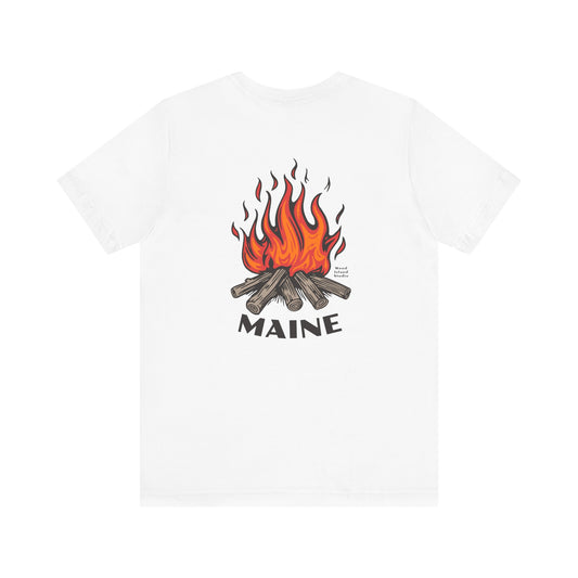 Maine Campfire Graphic Unisex Tee