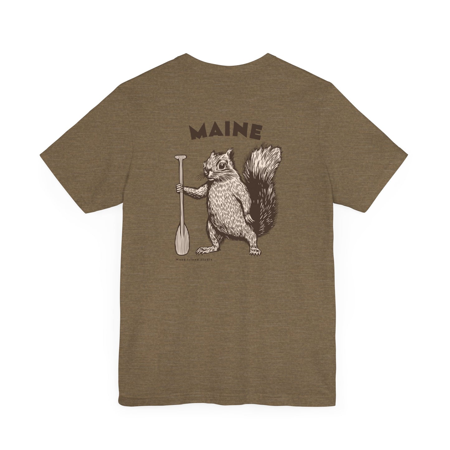 Maine Oar Squirrel Graphic Unisex Tee