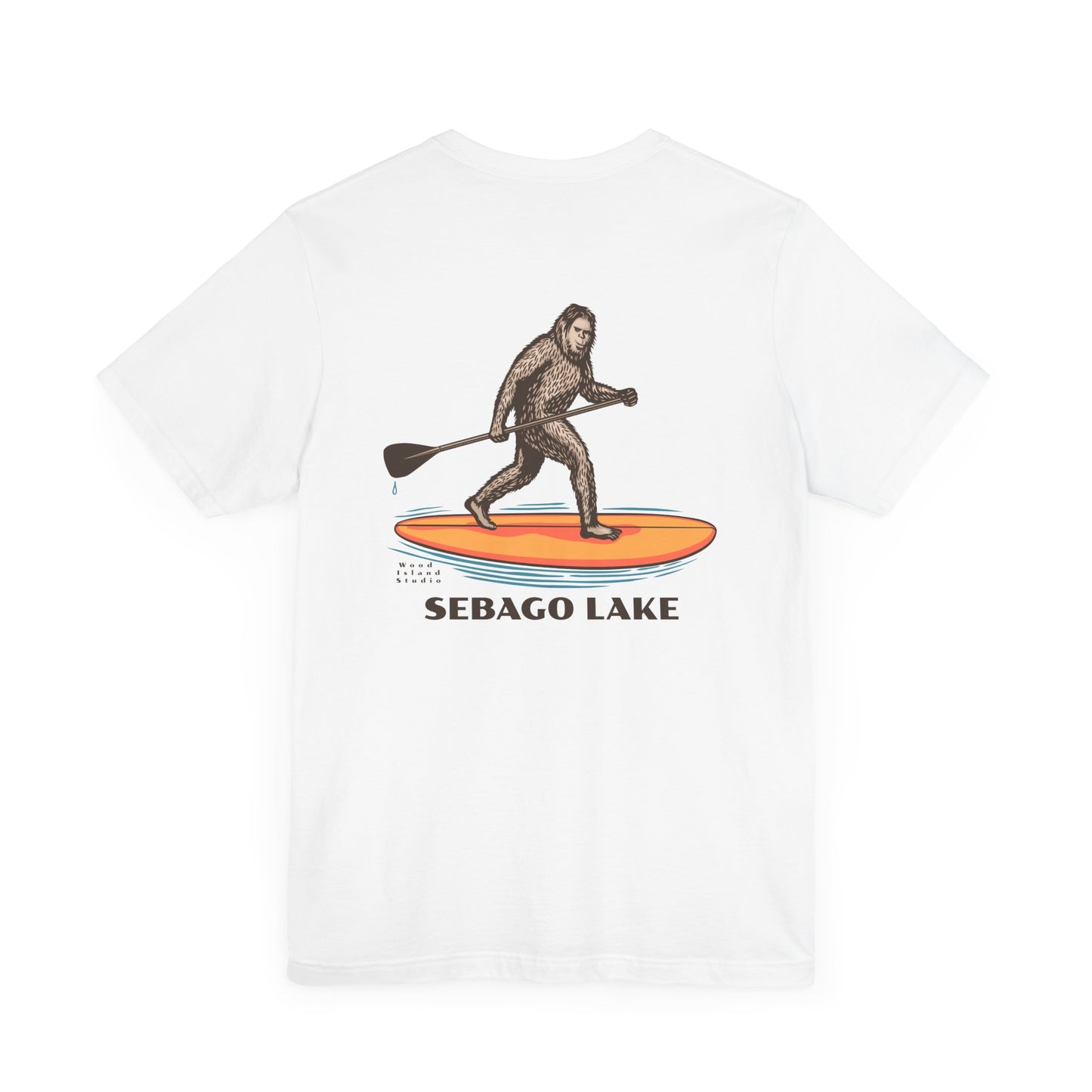 Sebago Lake Sasquatch Adventure Tee - Unisex Jersey Short Sleeve T-Shirt