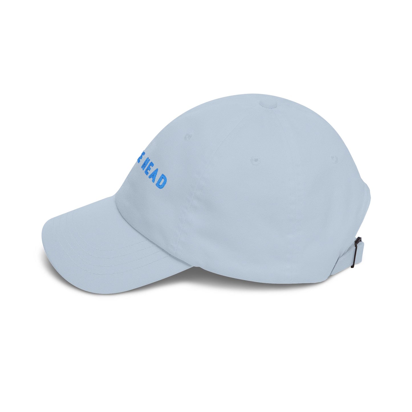 Spruce Head Embroidered Dad Cap with Blue Letters – Minimal Coastal Baseball Hat