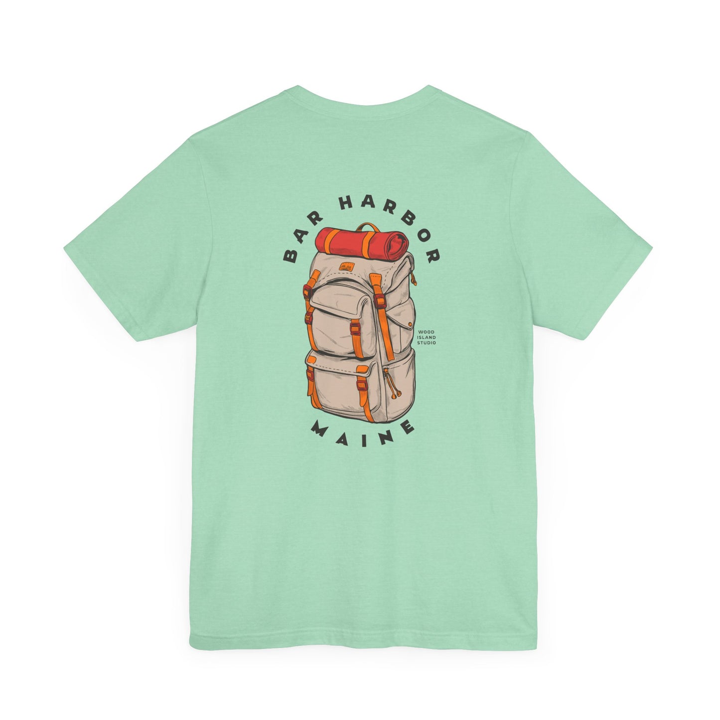 Bar Harbor Maine Backpacking Graphic Tee