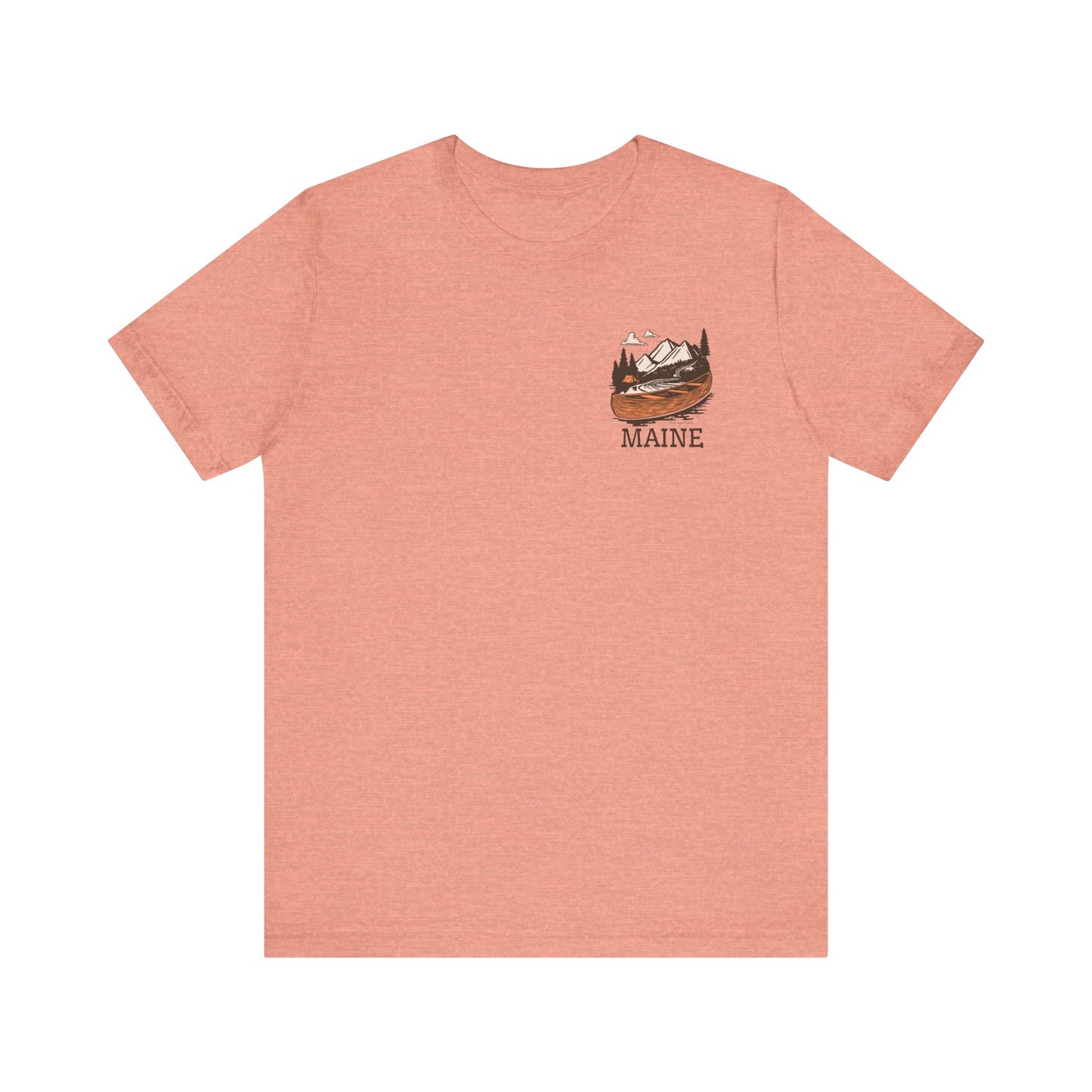 Canoeing in Maine Graphic Unisex Tee
