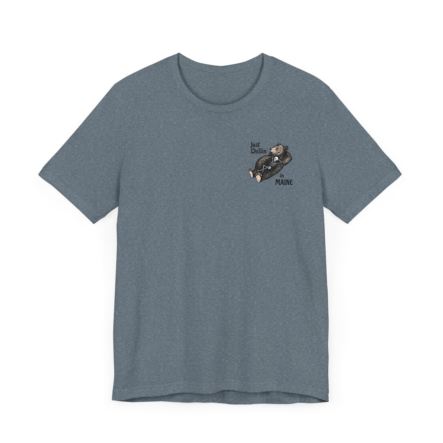 Hibernating Bear in Maine Graphic Unisex Tee