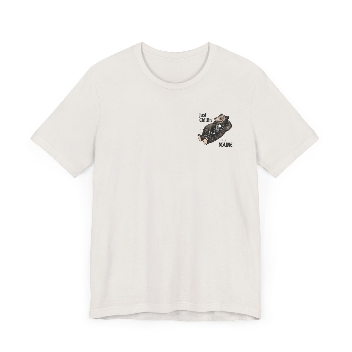 Hibernating Bear in Maine Graphic Unisex Tee