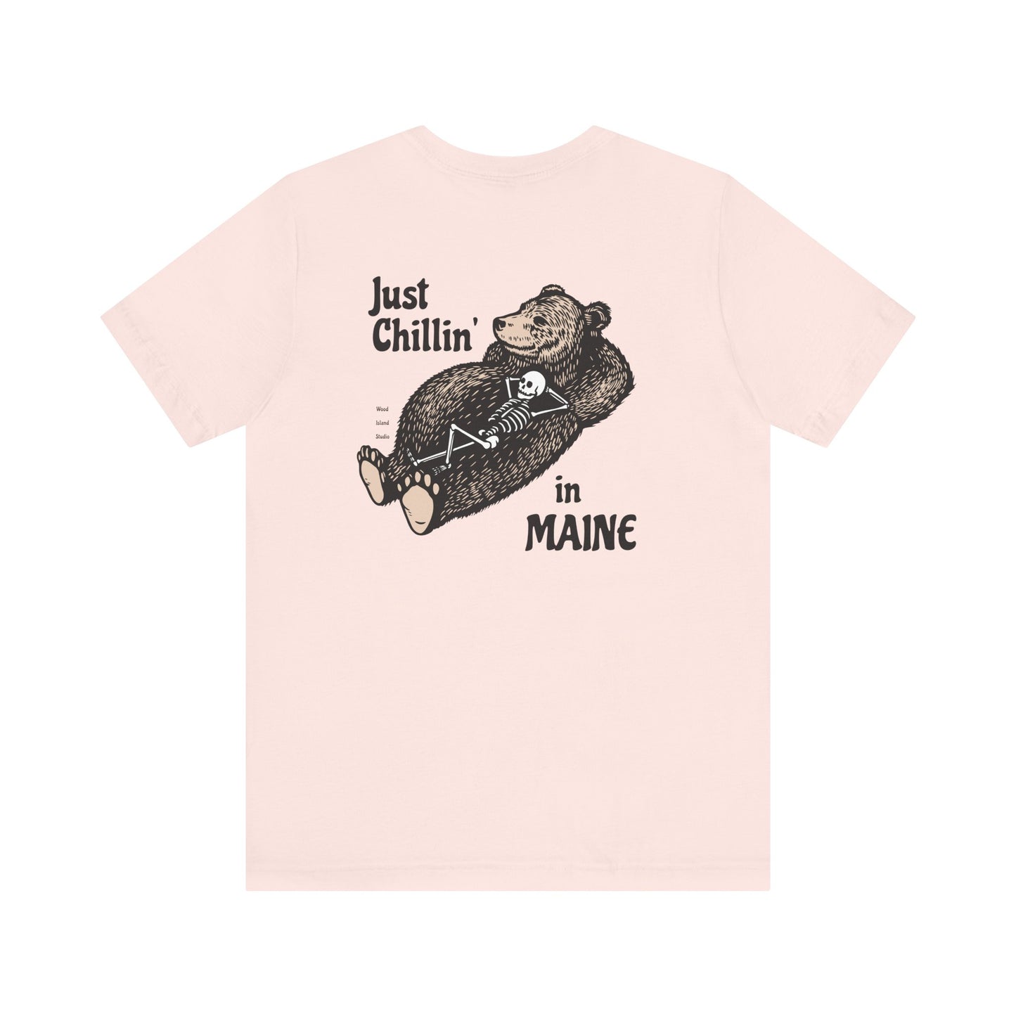 Hibernating Bear in Maine Graphic Unisex Tee