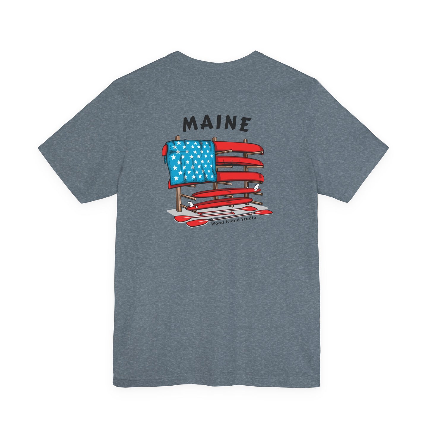 Maine Graphic Unisex Tee - Celebrate Patriotism with Style