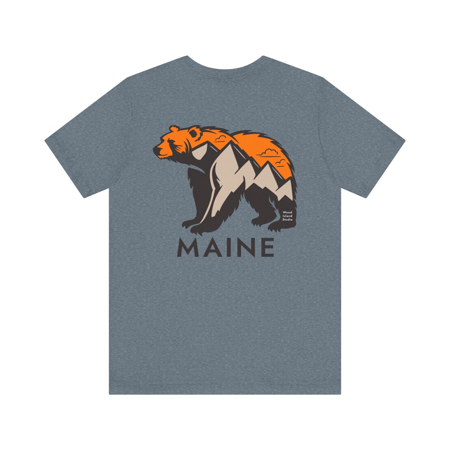 Maine Mountain Bear Graphic Unisex Tee