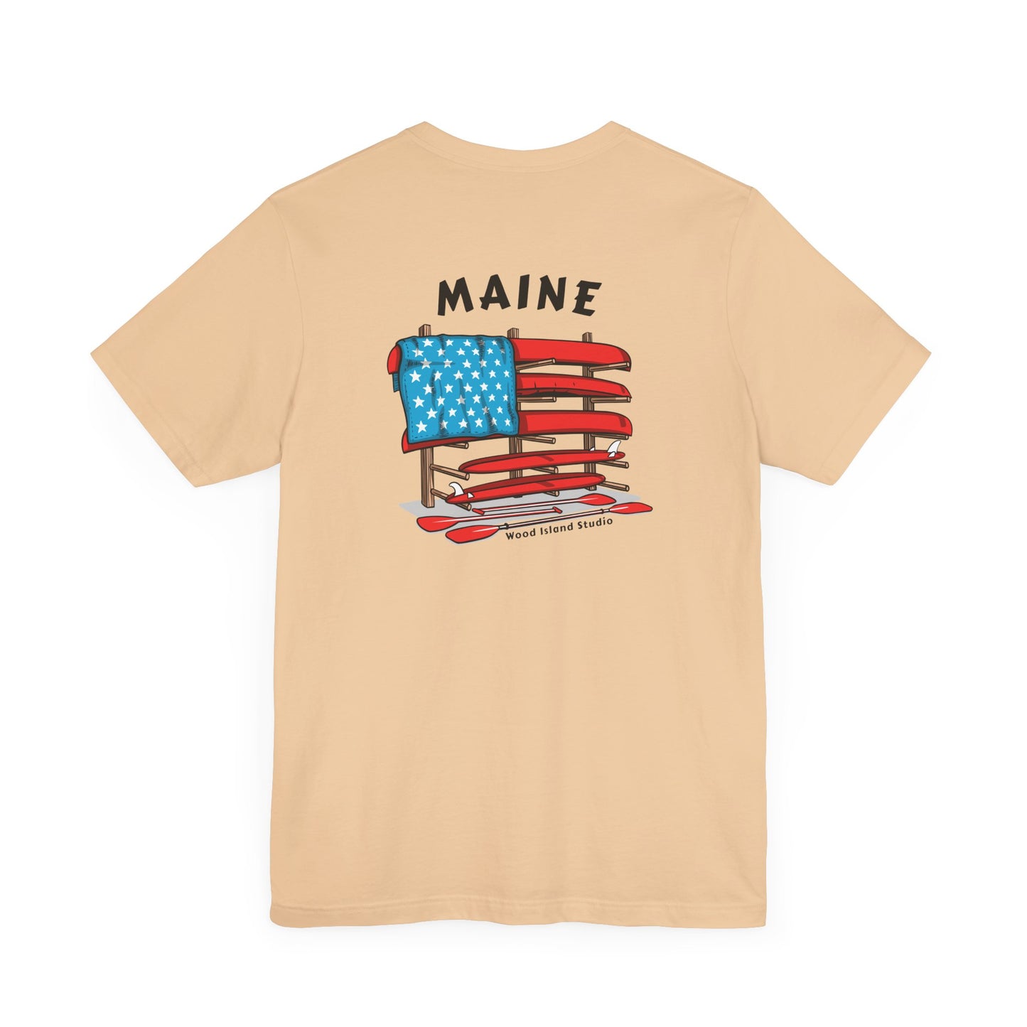 Maine Graphic Unisex Tee - Celebrate Patriotism with Style
