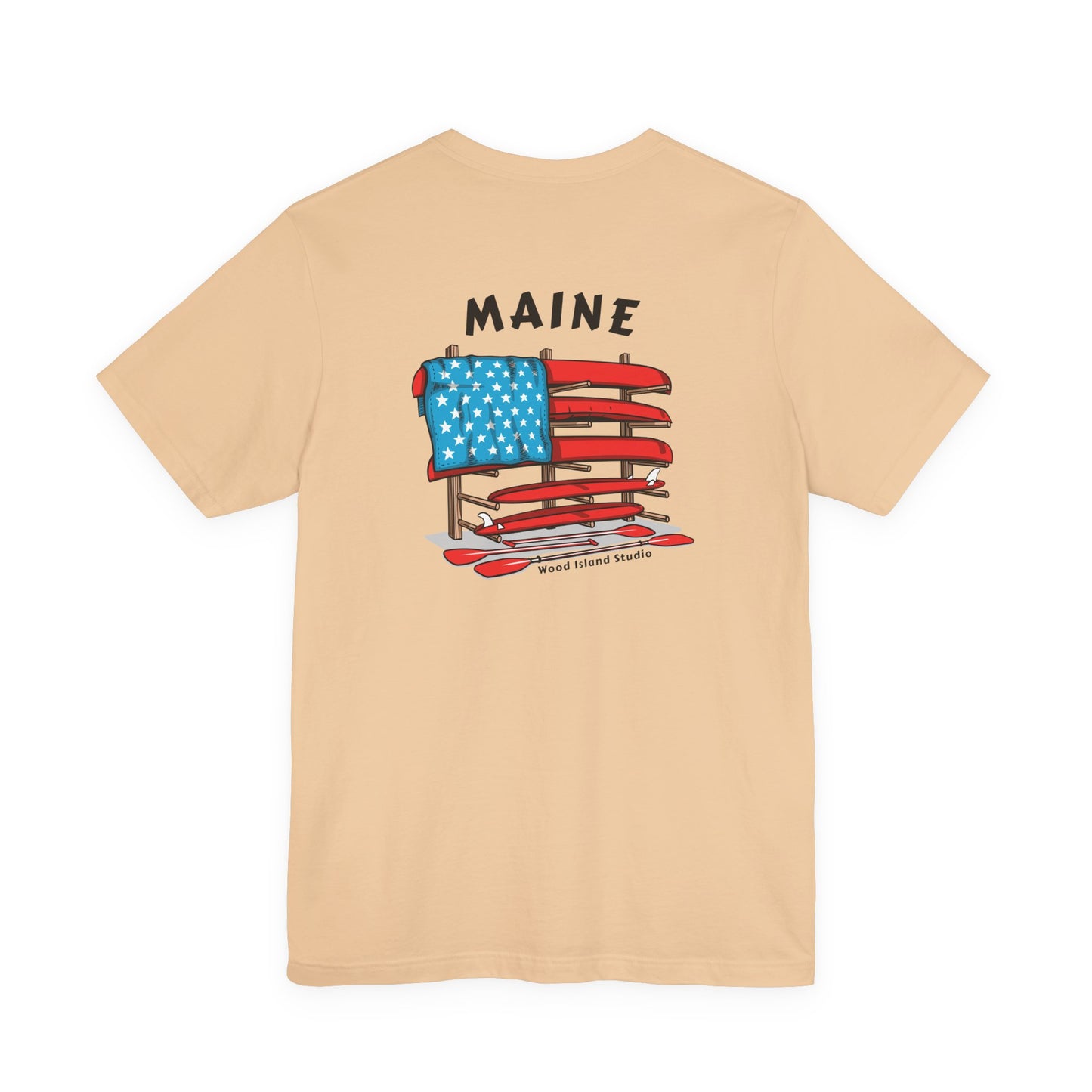 Maine Graphic Unisex Tee - Celebrate Patriotism with Style